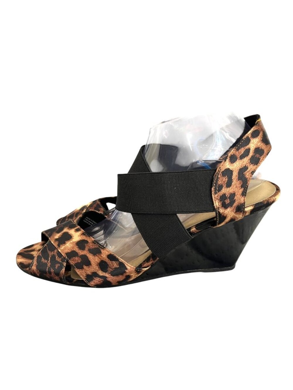 Predictions Leopard Wedge Sandals Women's Size 11